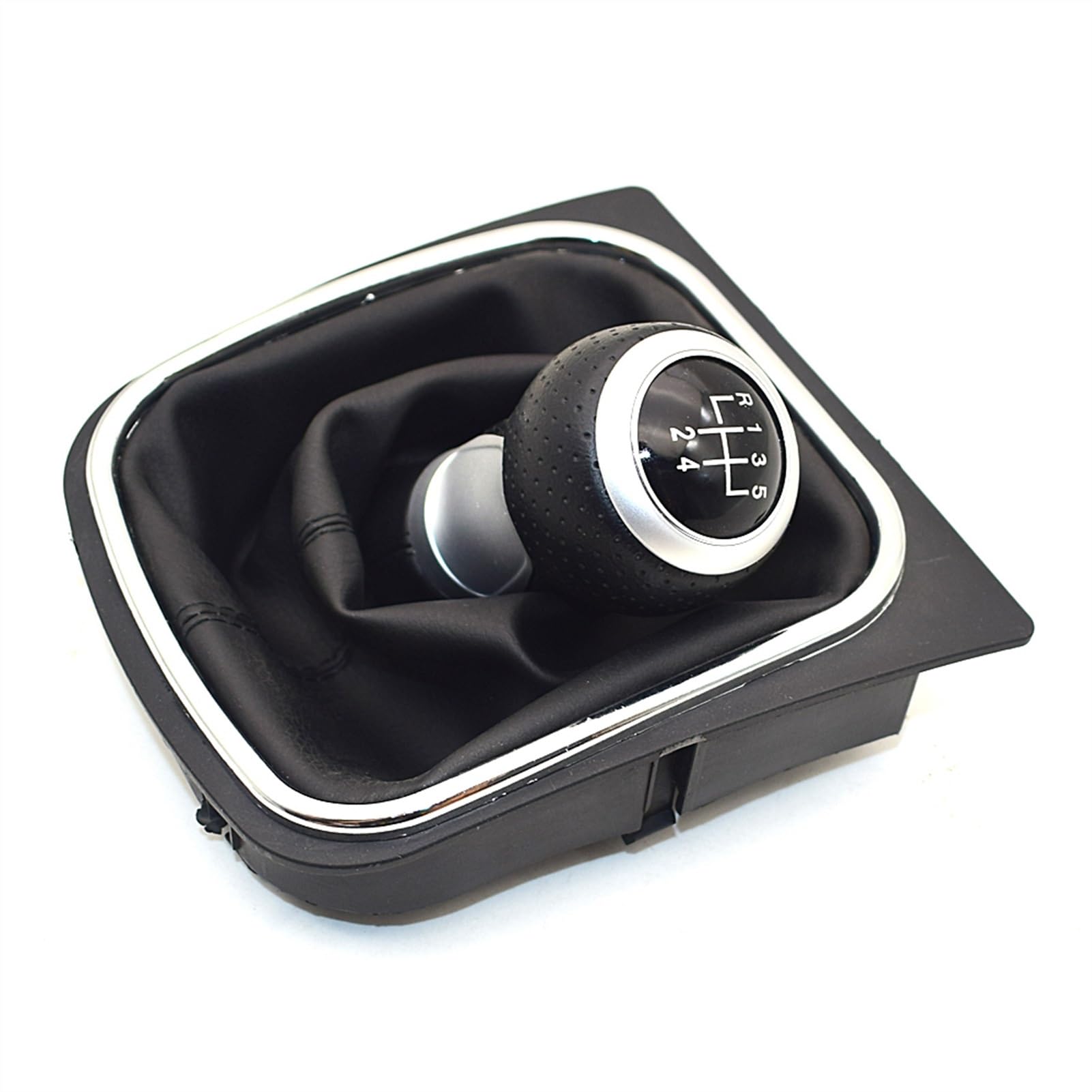 XEDLAMP Manueller Schaltknauf, Hebelstift, 5-6-Gang-Handball, Auto-Styling, for VW, for Volkswagen, for Golf 5 oder 6 MK5 oder 6 Auto-Schaltknauf(Black 5 Speed) von XEDLAMP