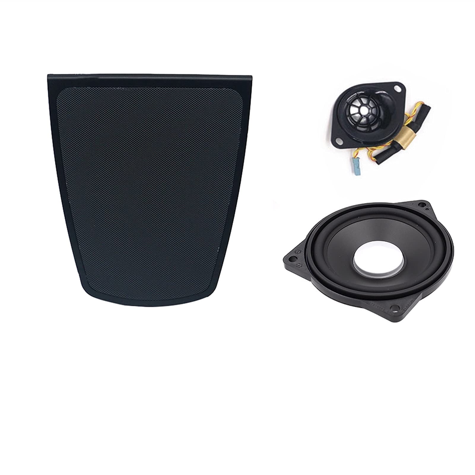 XEDLAMP Mittelkonsole Audio-Lautsprecher Hochtöner Hi-Fi-System Musik Stereo Armaturenbrett Lautsprecher Abdeckung Verkleidung, for, F10 F11 F30 F32 Auto-Lautsprecher-Zierblende(3pcs for f10) von XEDLAMP