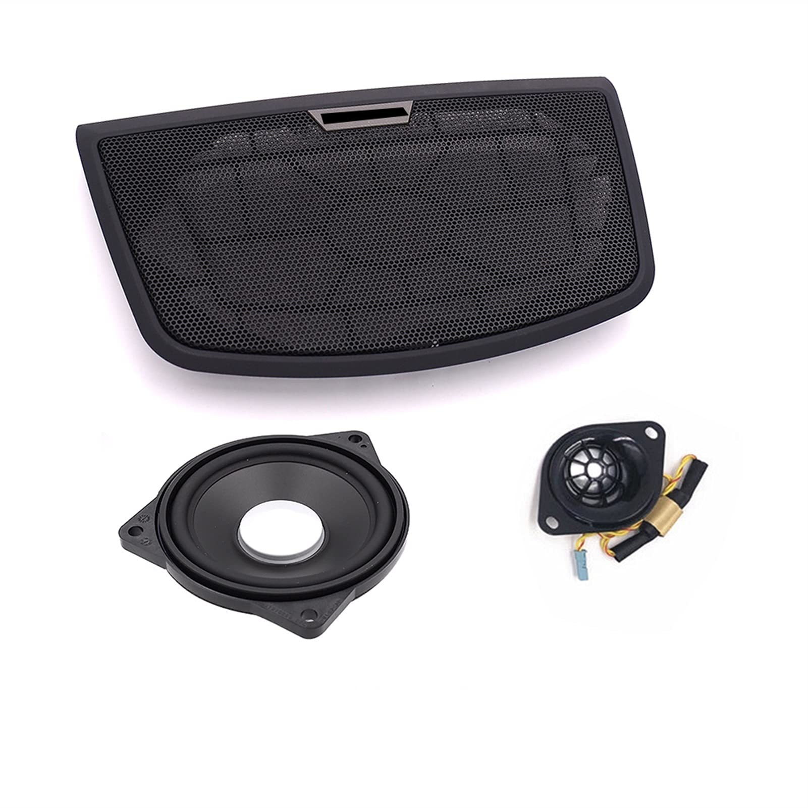 XEDLAMP Mittelkonsole Audio-Lautsprecher Hochtöner Hi-Fi-System Musik Stereo Armaturenbrett Lautsprecher Abdeckung Verkleidung, for, F10 F11 F30 F32 Auto-Lautsprecher-Zierblende(3pcs for f30 f32) von XEDLAMP