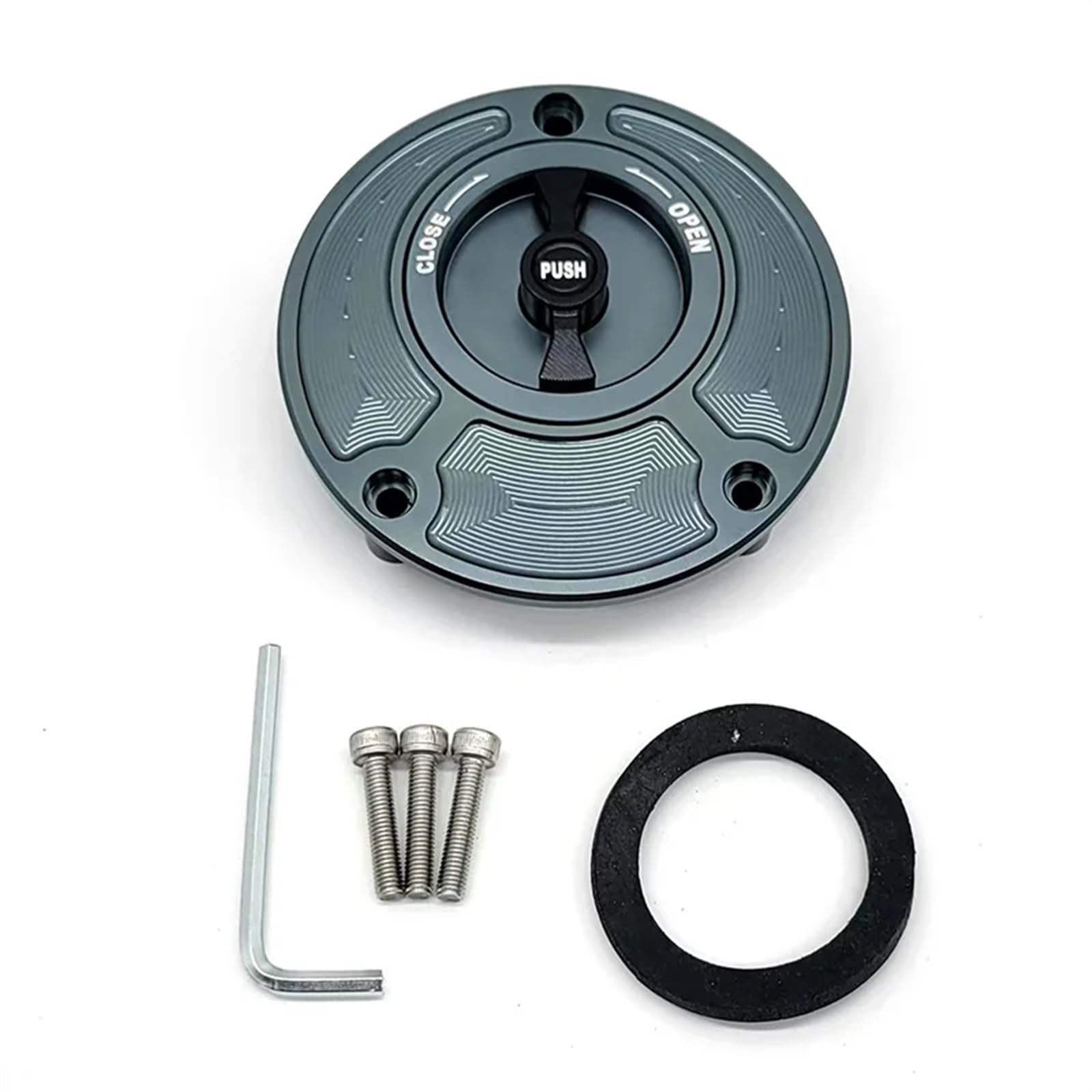 XEDLAMP Motorrad CNC Tankdeckel Abdeckung, for Monster, SuperSports 1098 S/R 748 916 996 998 848(Gray and Black) von XEDLAMP