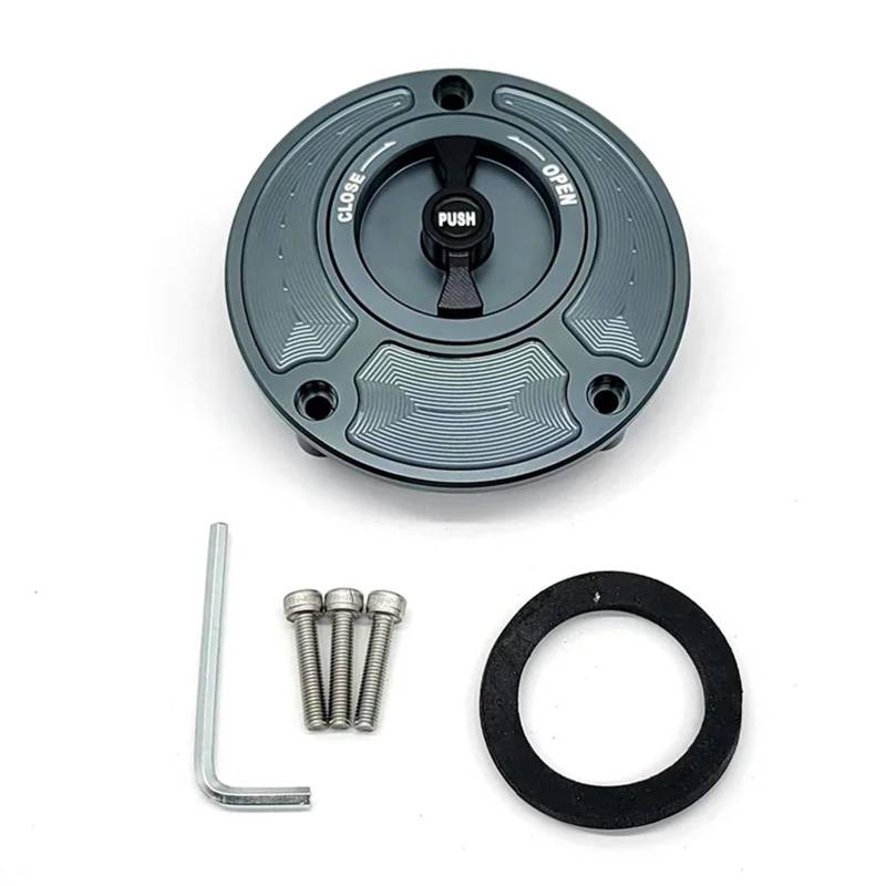 XEDLAMP Motorrad CNC Tankdeckel Abdeckung, for Monster, SuperSports 1098 S/R 748 916 996 998 848(Gray and Black) von XEDLAMP