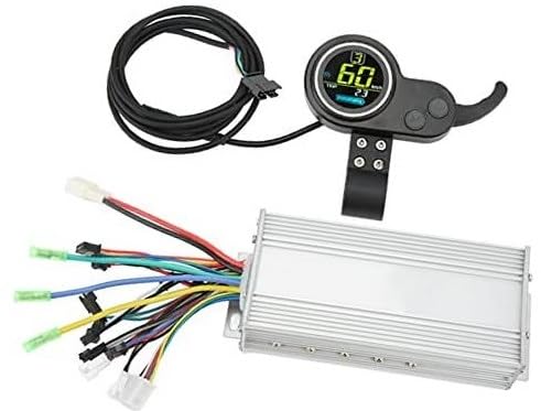 XEDLAMP Motorsteuerungssatz for Elektroroller, 48 V, 60 V, 1000 W, Steuerpanel-Kit for Elektrofahrräder mit rundem 2-in-1-Farb-LCD-Panel und Daumengashebel-Fahrradumrüstsatz Controller-Kit für Elektro von XEDLAMP