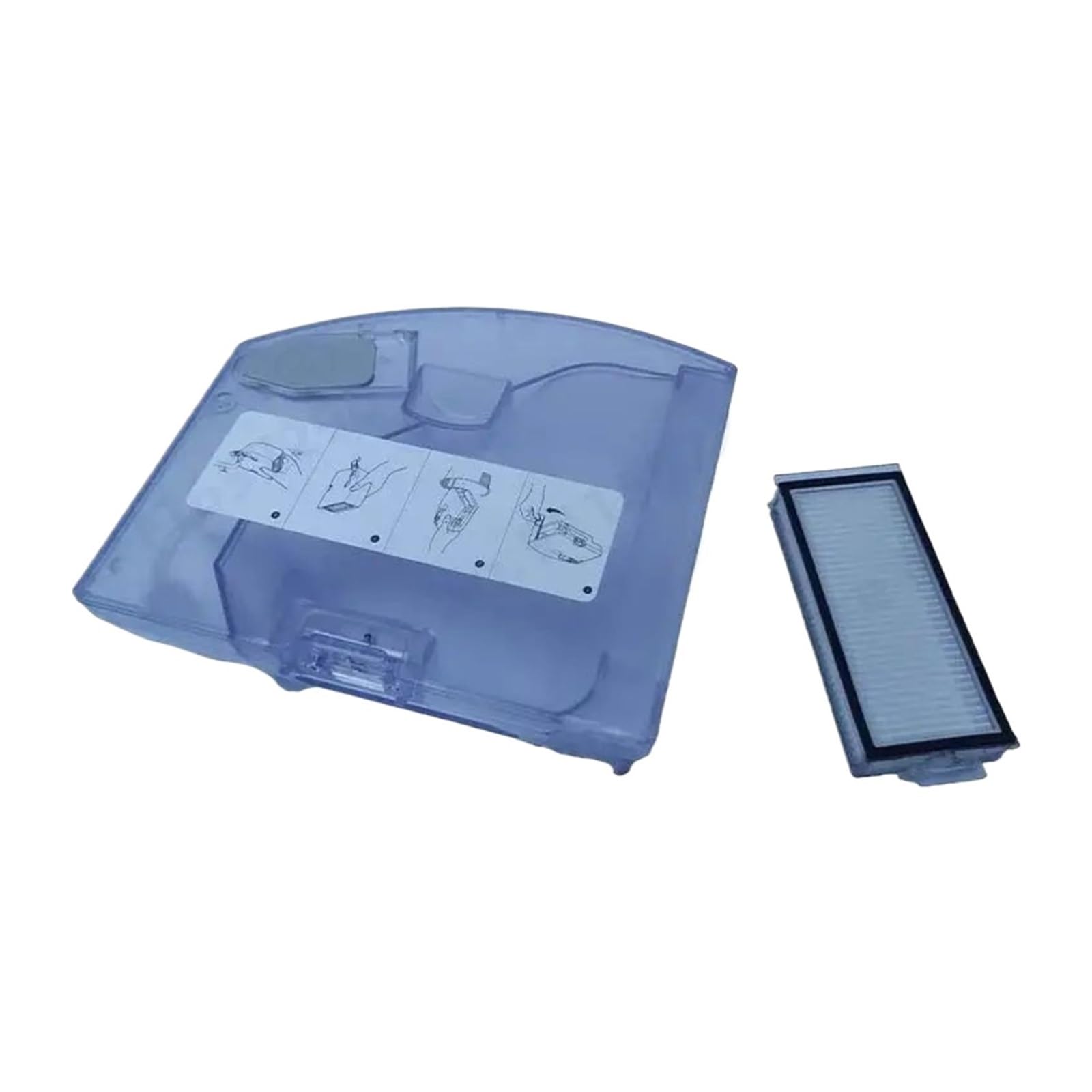 XEDLAMP Neu, for Roborock, Q7 Max, Q7 Max+, T8, Tray Mops, Wasser, for Tank, Staubbehälterbox mit Hepa-Filter, Staubsauger-Staubbox-Zubehör Staubsauger-Staubsammler(1 Set) von XEDLAMP