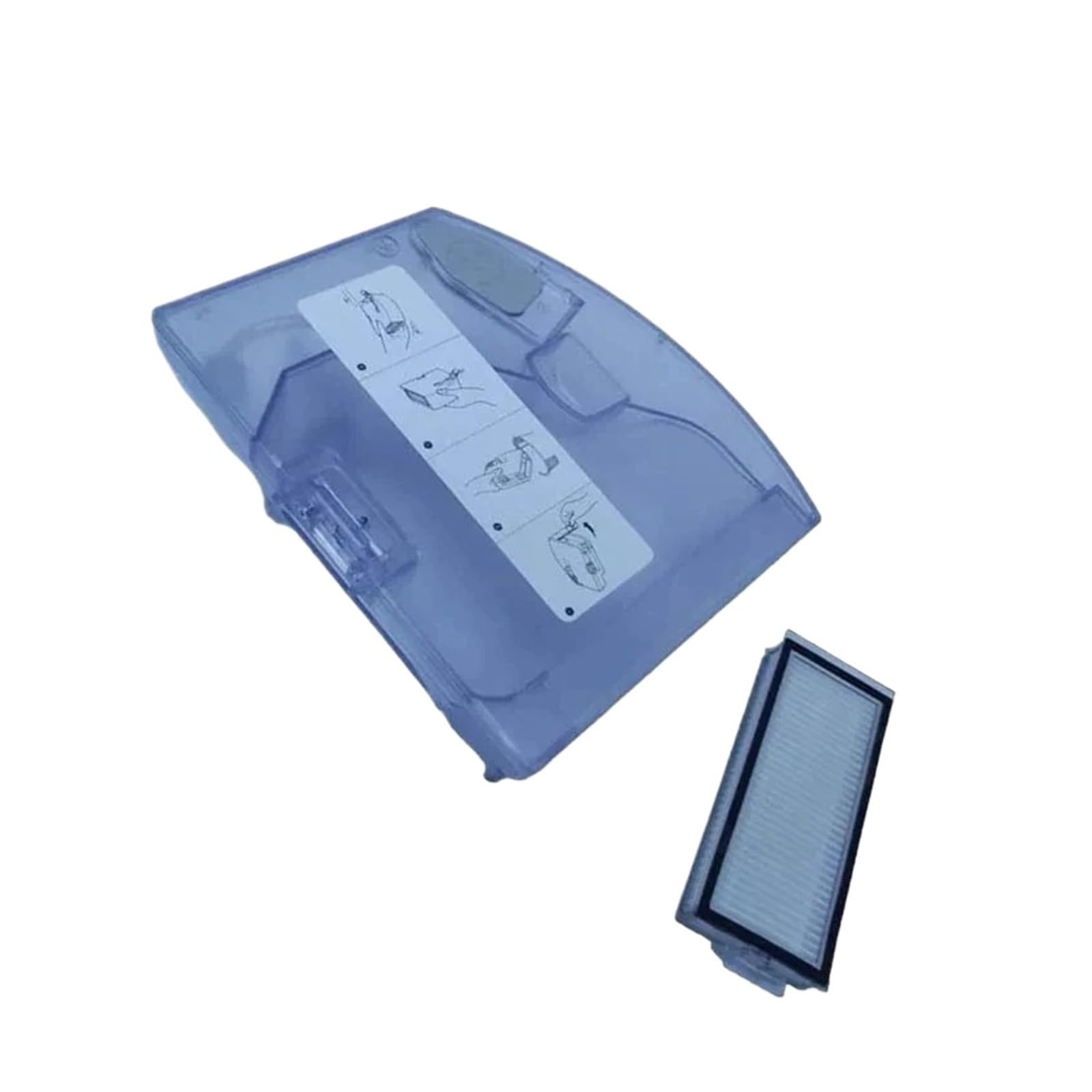 XEDLAMP Neues Tablett, Wischmopp-Wasser, for Tank, Staubbehälter-Box for Roborock Q7 Max Q7 Max+ T8 mit Hepa-Filtern, Staubsauger-Staubbehälter-Zubehör Staubsauger-Staubsammler(1 Set) von XEDLAMP