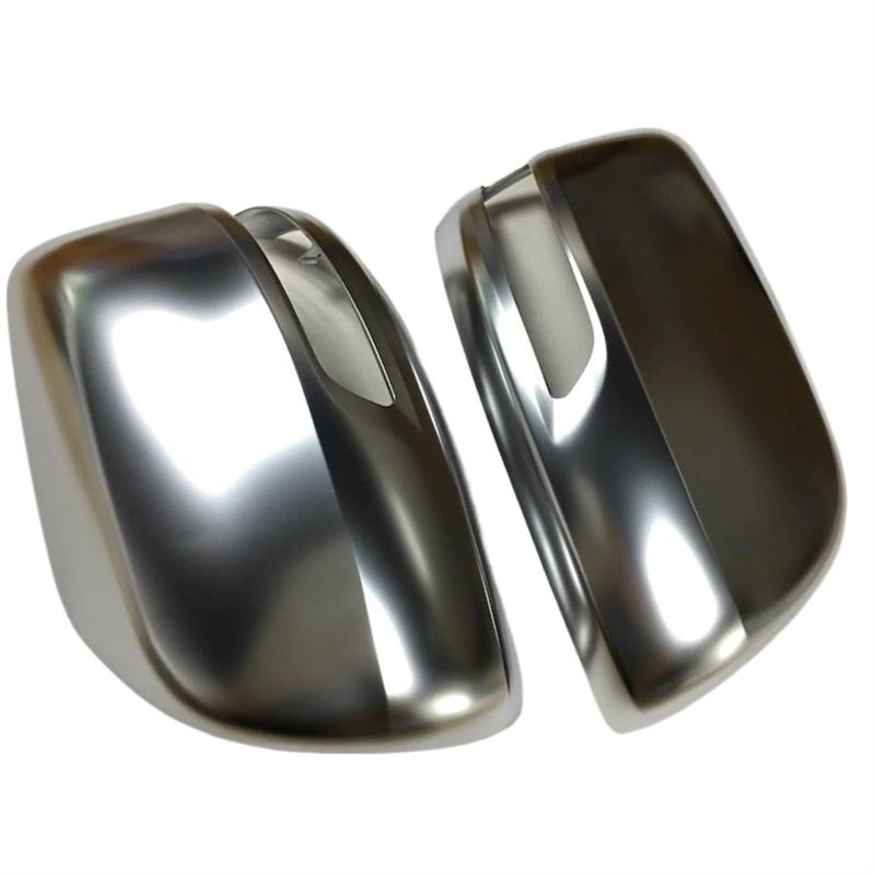 XEDLAMP Rearview Mirror Cap Chrome Matt Finish Door Wing Mirror Cover Case Shell Housing, for Toyota, for Land Cruiser, Prado Auto-Außenspiegelabdeckung von XEDLAMP