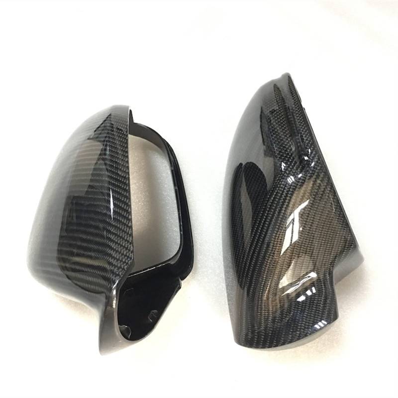 XEDLAMP Rearview Mirror Case Real Carbon Fiber Door Wing Mirror Cover Cap Shell Housing, for, A6 C7 S6 2012-2018 Auto-Außenspiegelabdeckung(Without Side Assist) von XEDLAMP