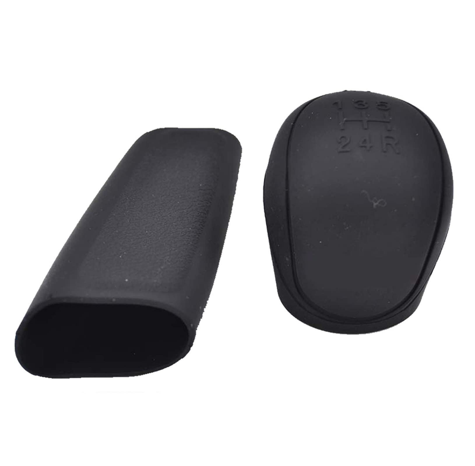 XEDLAMP Schaltkopf-Silikonabdeckungen Hebel Auto Auto Universal Schaltknauf Handbremsabdeckung, for Ford, for Focus, 1 2 3, for Fiesta, Kuga Escape KA Auto-Schaltknauf(2Pcs) von XEDLAMP