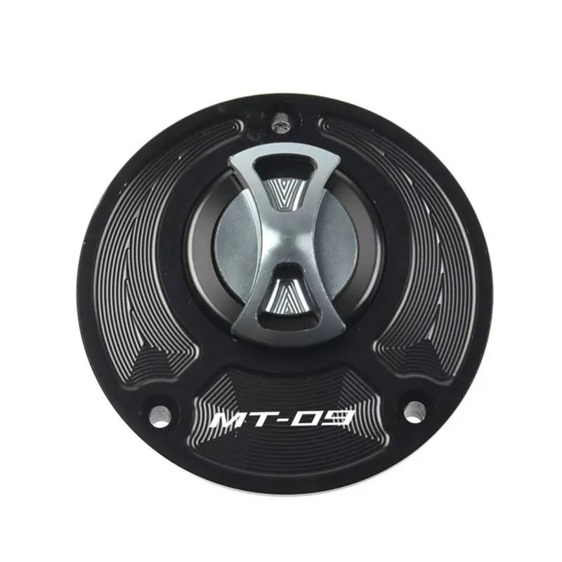 XEDLAMP Schlüsselloser Motorrad-Tankdeckel, for Yamaha, MT 09 MT09 MT-09/FZ-09/SR (Nicht FJ-09) 2014-2020 2015 2016 2017 2018 2019(Grey) von XEDLAMP