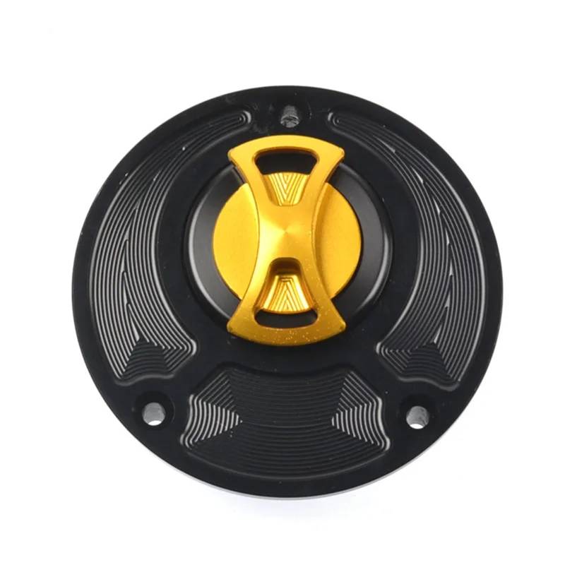 XEDLAMP Schlüsselloser Motorrad-Tankdeckel, for Yamaha, YZFR25 YZF R25 2015-2020 2016 2017 2018 2019(Gold) von XEDLAMP