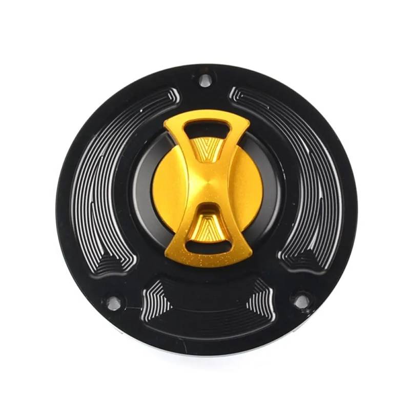 XEDLAMP Schlüsselloser Tankdeckel for Motorräder, for CBR250RR 2017-2023 CBR650R 2019-2023 2020 2021 2022(Gold) von XEDLAMP
