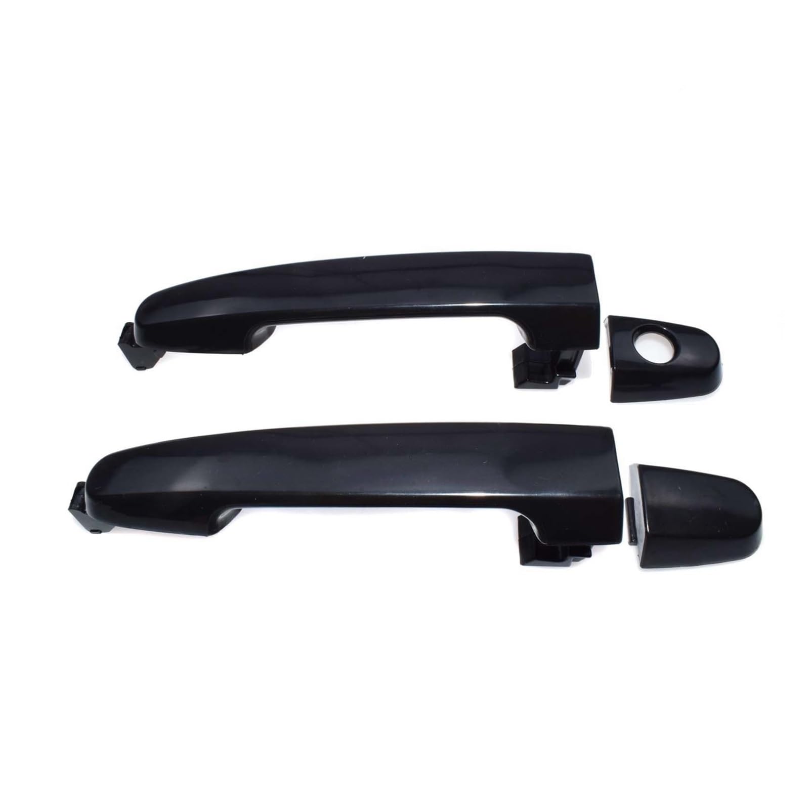 XEDLAMP Schwarzer Außentürgriff hinten vorne LR 69211AA020 69227AA010, for Camry, for Corolla, Matrix, for RAV4, for Yaris Solara Prius Abdeckung für Außentürgriffe(Front Rear 2pcs) von XEDLAMP