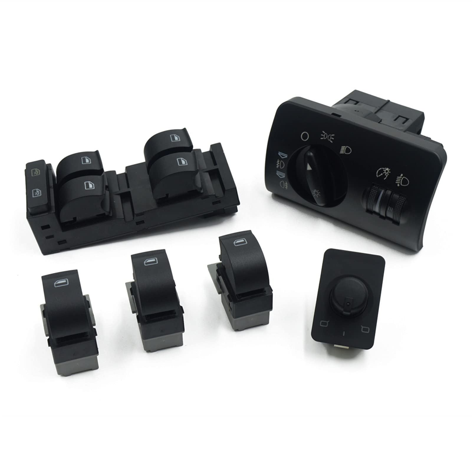 XEDLAMP Seitenspiegelfenster-Scheinwerferschalter, for, A6 C5 RS6 S6, for ALLROAD, 1998–2004 4B0 959 851 4B0 959 855 4B1 959 565A 4B1 941 531C Auto-Seitenspiegelschalter von XEDLAMP