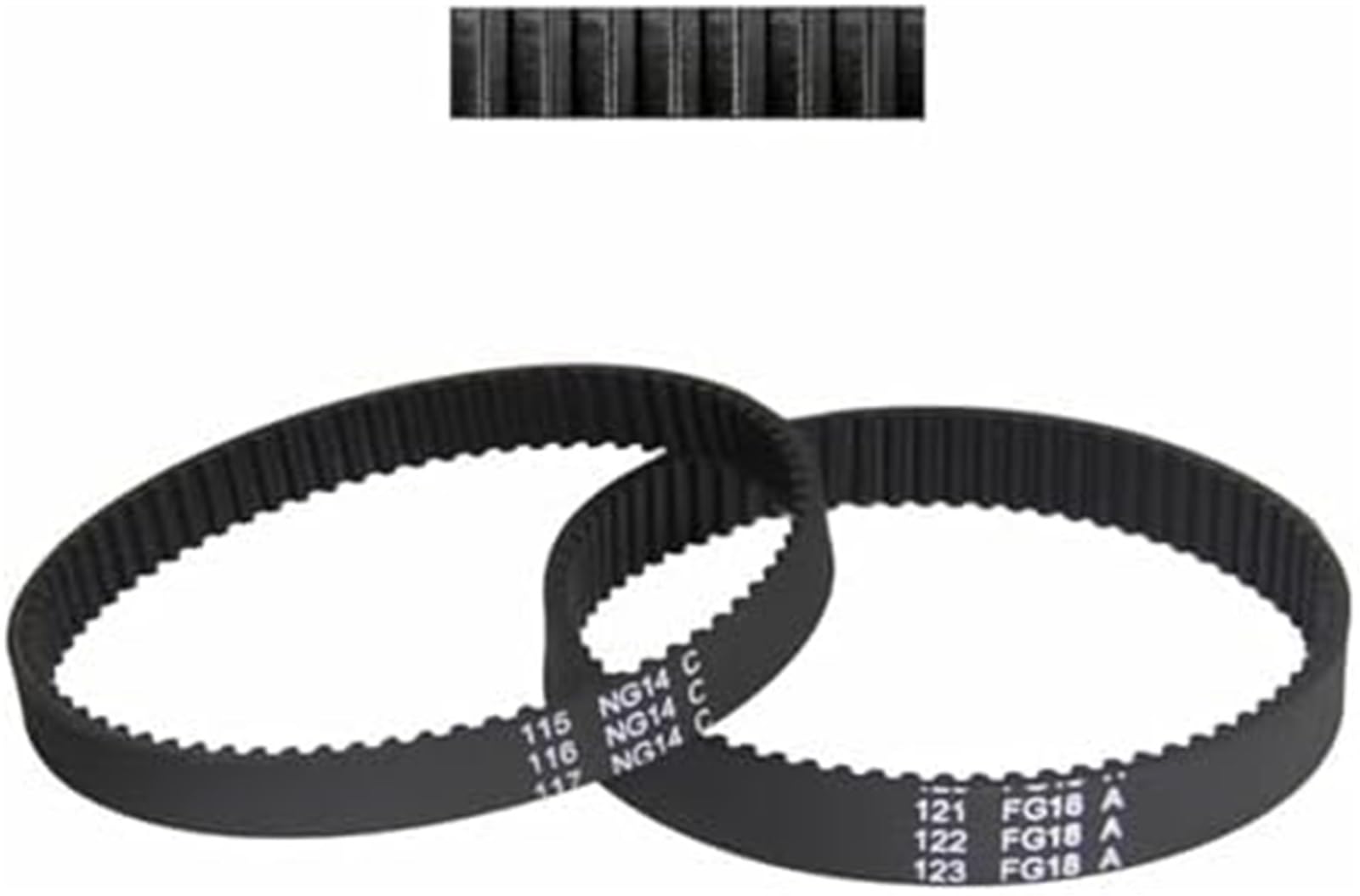 XEDLAMP Vakuumriemen, 1-teiliger Zahnriemen, for Dyson, DC17, Standstaubsauger, Synchronförderer, Ersatzteile for Haushaltsgeräte (Größe: Breite 10 mm x 1) Riemen für Roboterstaubsauger(BLACK Width 8m von XEDLAMP