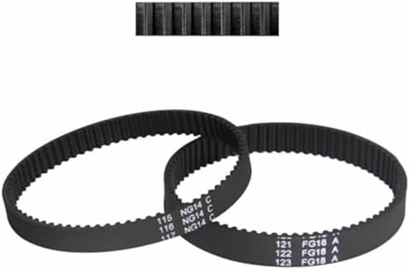 XEDLAMP Vakuumriemen, 1-teiliger Zahnriemen, for Dyson, DC17, Standstaubsauger, Synchronförderer, Ersatzteile for Haushaltsgeräte (Größe: Breite 10 mm x 1) Riemen für Roboterstaubsauger(BLACK Width 8m von XEDLAMP