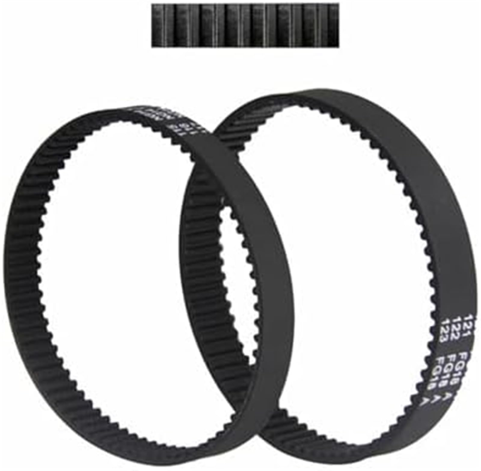 XEDLAMP Vakuumriemen, 2 Stück Zahnriemen, for Dyson, DC17, Standstaubsauger, Zahnradförderer, Ersatzteile for Haushaltsgeräte (Größe: Breite 8 mm x 2) Riemen für Roboterstaubsauger(BLACK Width 8mm x 2 von XEDLAMP