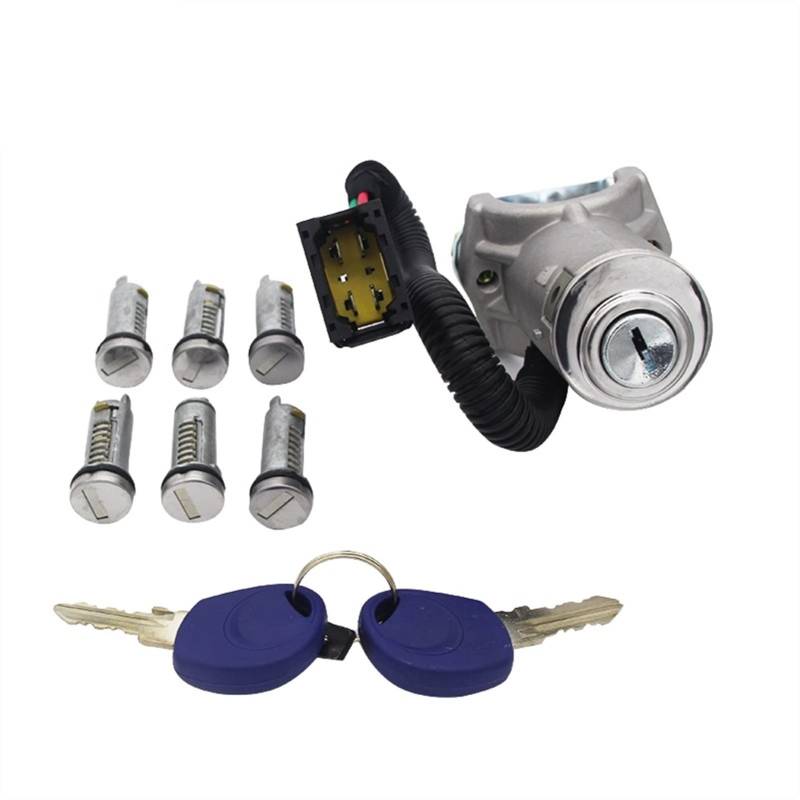 XEDLAMP ZÜNDSCHALTER TÜRSCHLOSS-Satz 7-TLG., for IVECO, Daily 2006-2012 Autotürschlosszylinder von XEDLAMP