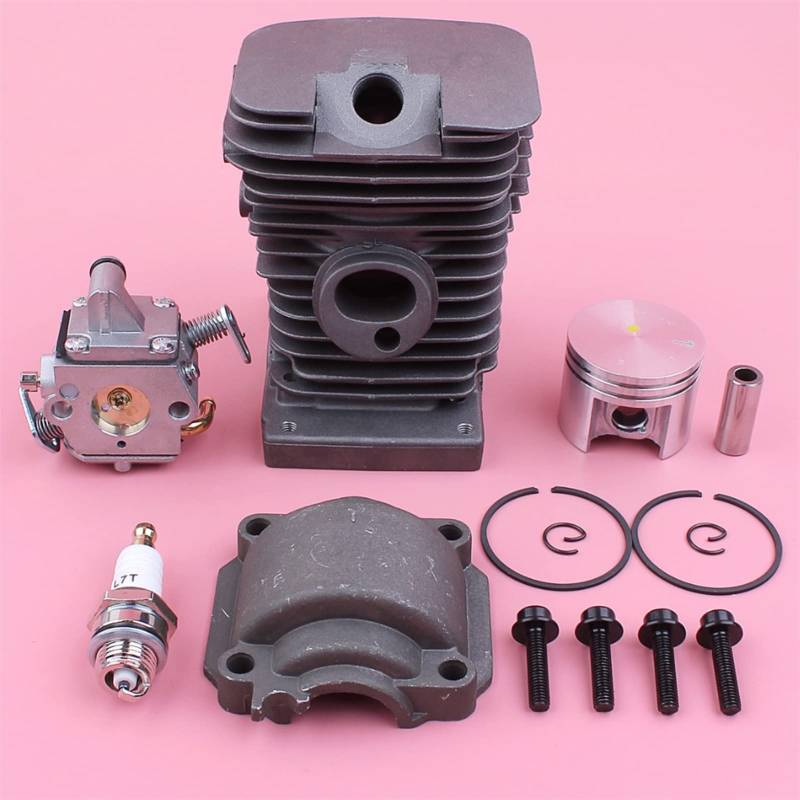 XEDLAMP Zylinder Kolben Motor Pan Schraube Vergaser Kit, for STIHL MS180 018 MS 180 for Zama Carb Kettensäge Ersatzteil Бензопила Zylinderkolben für Gartengeräte von XEDLAMP