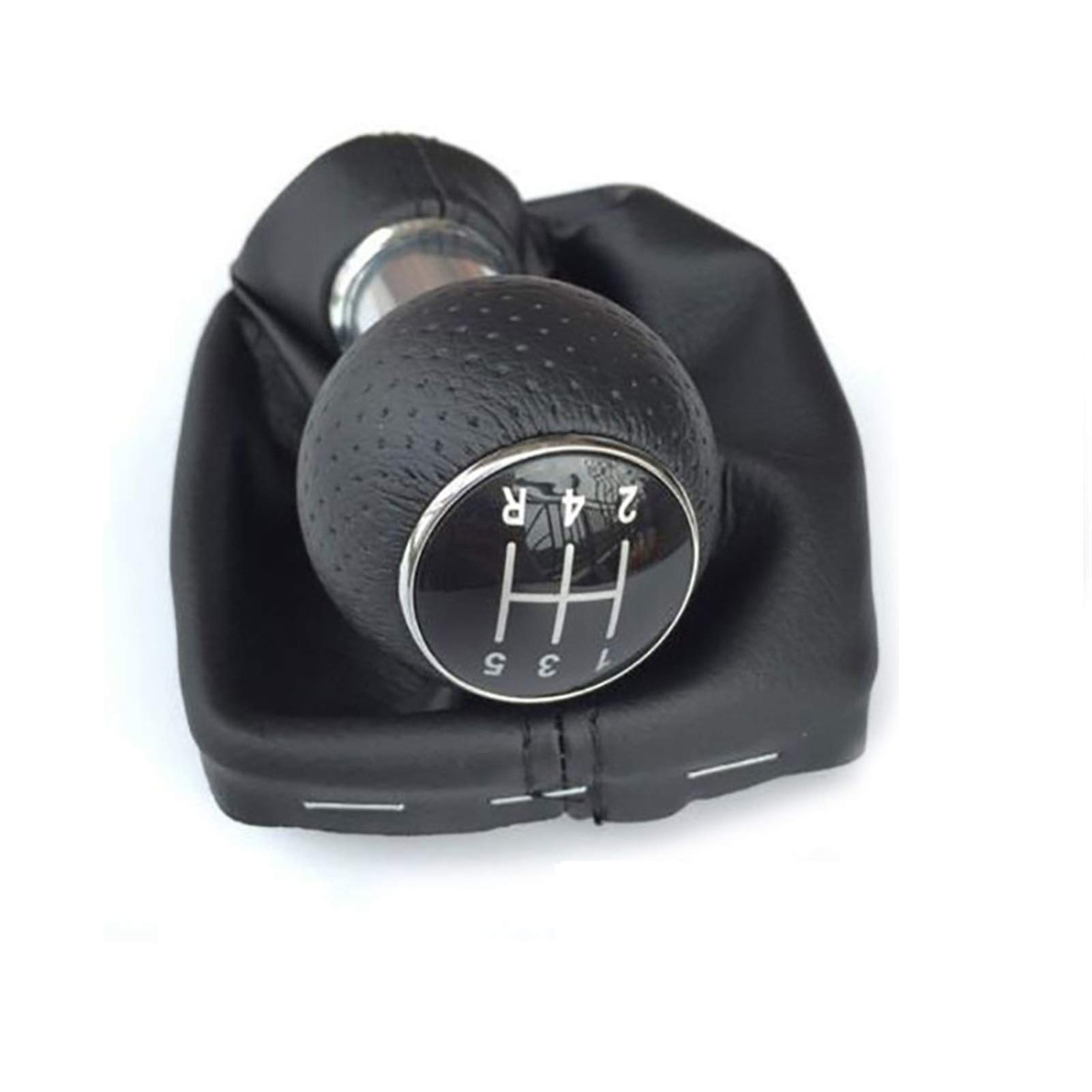 XEDLAMP for, A3 8L 2000 2001 2002 2003, Leder-Schalthebelmanschetten, 5-Gang-6-Gang-Handschaltknauf, Schaltknauf Auto-Schaltknauf(YH326 12345R 23mm) von XEDLAMP