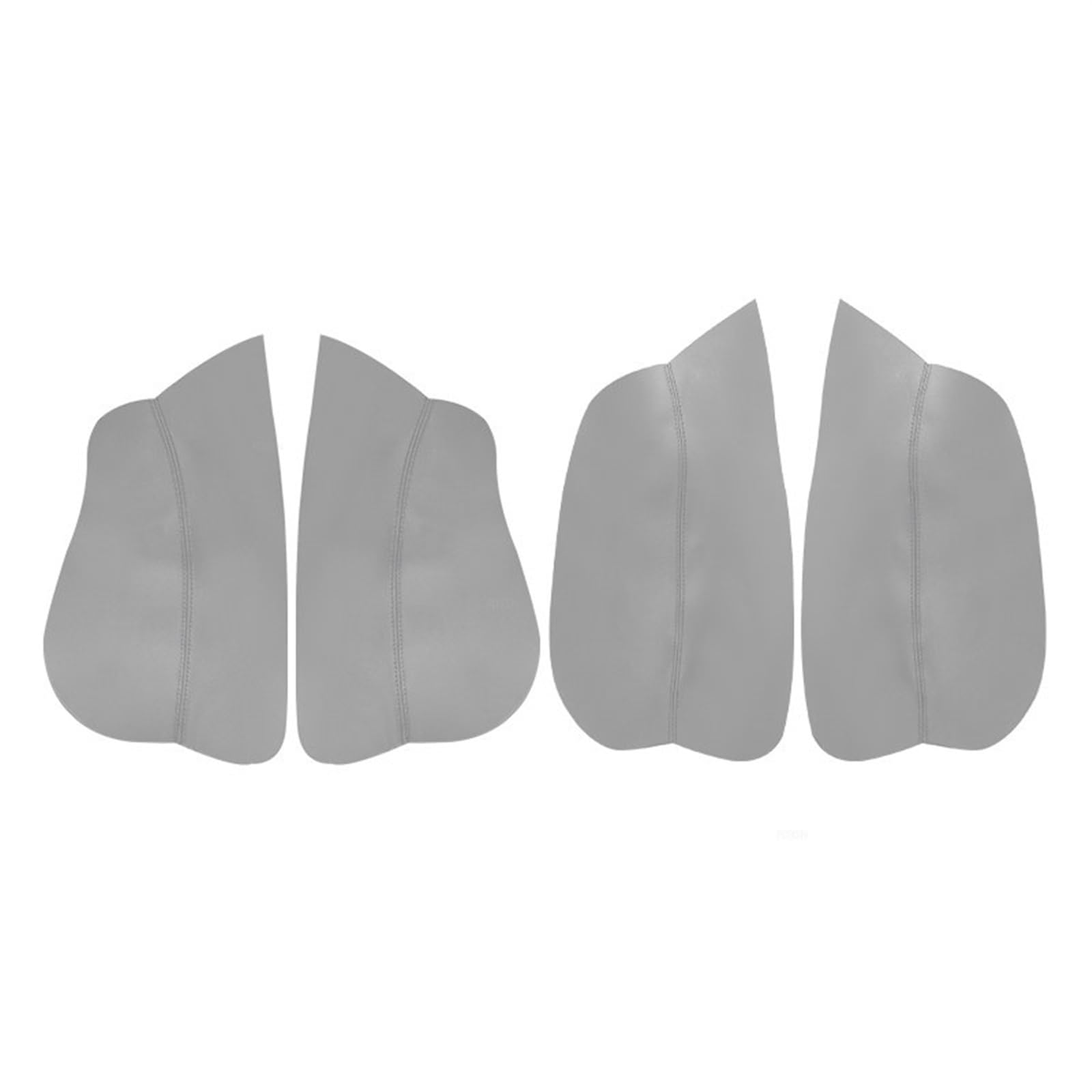 XEDLAMP for Citroen, for Xsara Picasso, Mikrofaser-Leder-Türarmlehnenverkleidung, 4 Stück mit Montagebeschlägen, Auto-Innenzubehör Auto-Innentürverkleidung(Grey) von XEDLAMP