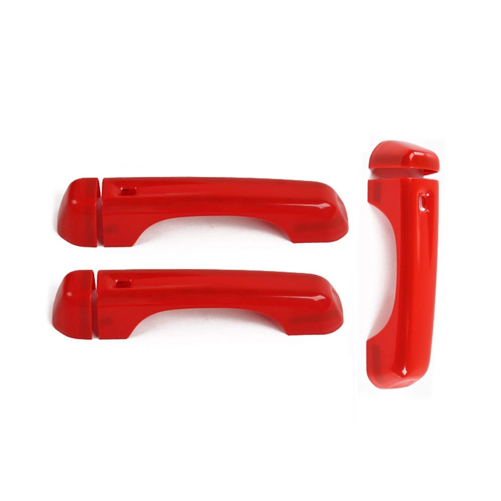 XEDLAMP for Jeep, for Wrangler JL 2018+ ABS-Heckklappengriff-Außentürgriff-Zierabdeckungsaufkleber Abdeckung für Außentürgriffe(A Red) von XEDLAMP