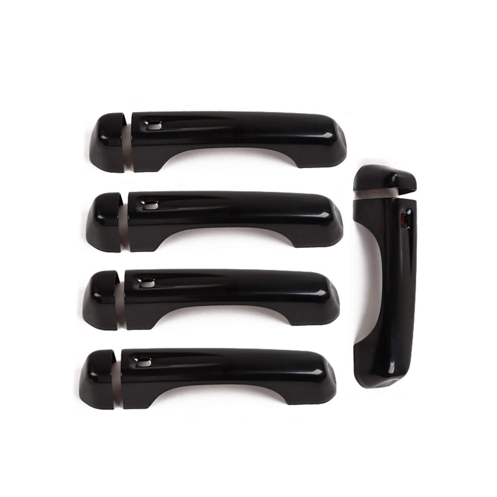 XEDLAMP for Jeep, for Wrangler JL 2018+ ABS-Heckklappengriff-Außentürgriff-Zierabdeckungsaufkleber Abdeckung für Außentürgriffe(B Black) von XEDLAMP