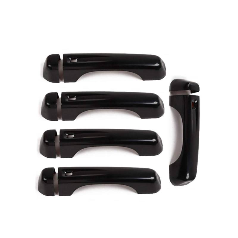 XEDLAMP for Jeep, for Wrangler JL 2018+ ABS-Heckklappengriff-Außentürgriff-Zierabdeckungsaufkleber Abdeckung für Außentürgriffe(B Black) von XEDLAMP