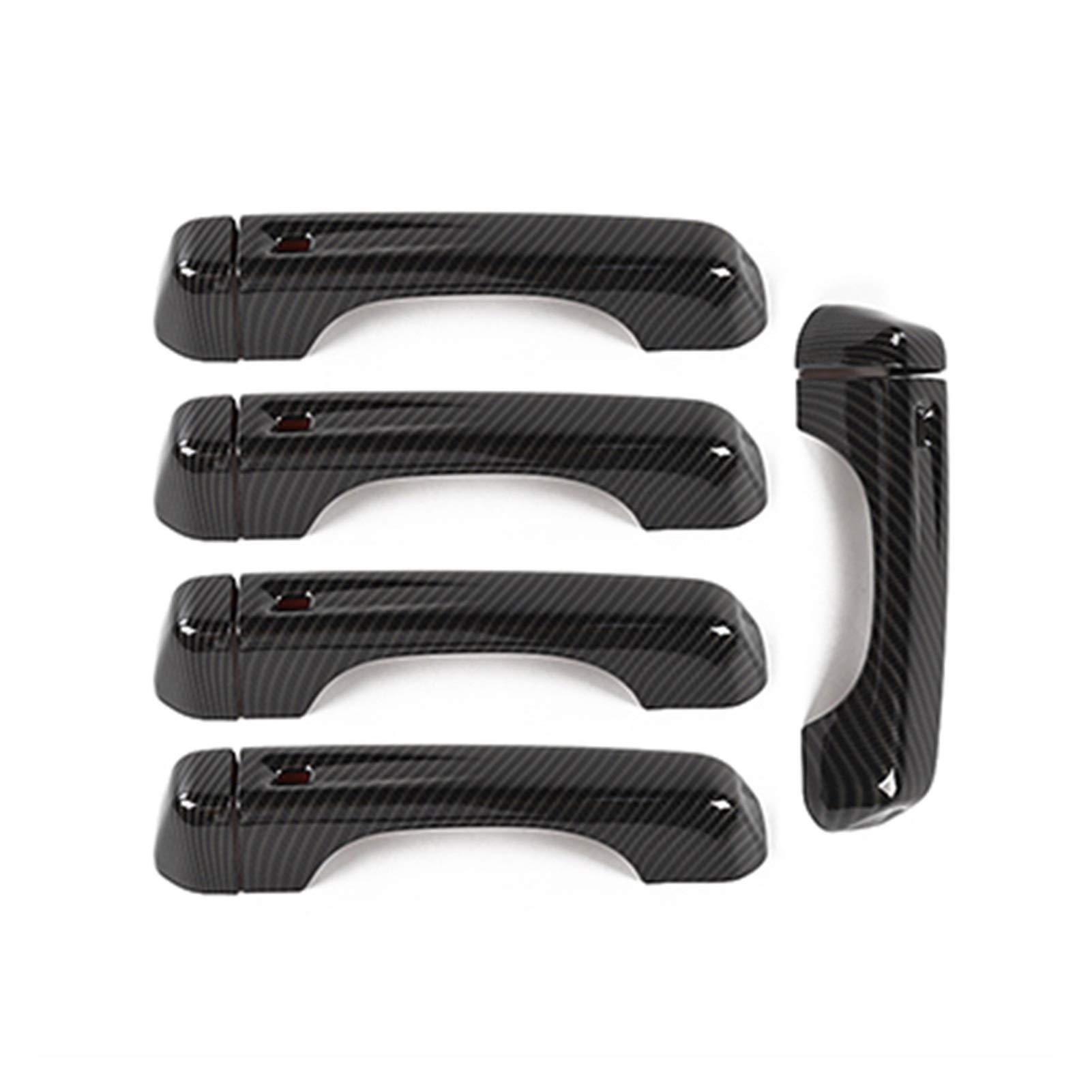 XEDLAMP for Jeep, for Wrangler JL 2018+ ABS-Heckklappengriff-Außentürgriff-Zierabdeckungsaufkleber Abdeckung für Außentürgriffe(B Carbon Fiber Grain) von XEDLAMP