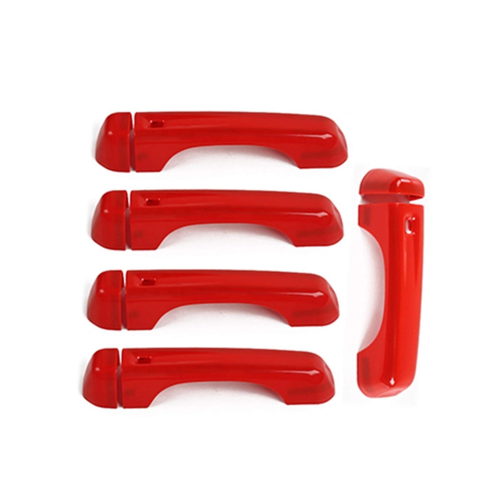 XEDLAMP for Jeep, for Wrangler JL 2018+ ABS-Heckklappengriff-Außentürgriff-Zierabdeckungsaufkleber Abdeckung für Außentürgriffe(B Red) von XEDLAMP
