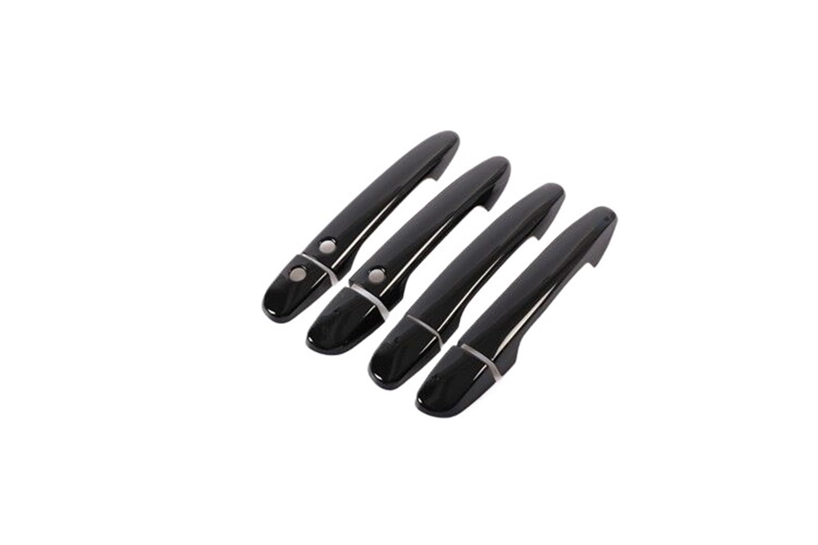 XEDLAMP for Mazda 2 2008-2019, for Mazda 3 2010-2019, for Mazda 6 2007-2019, glänzend schwarzes Chrom, Autotürgriffabdeckung, Zierleiste, Styling-Zubehör Autotürgriffabdeckung(Black 2 Buttons) von XEDLAMP