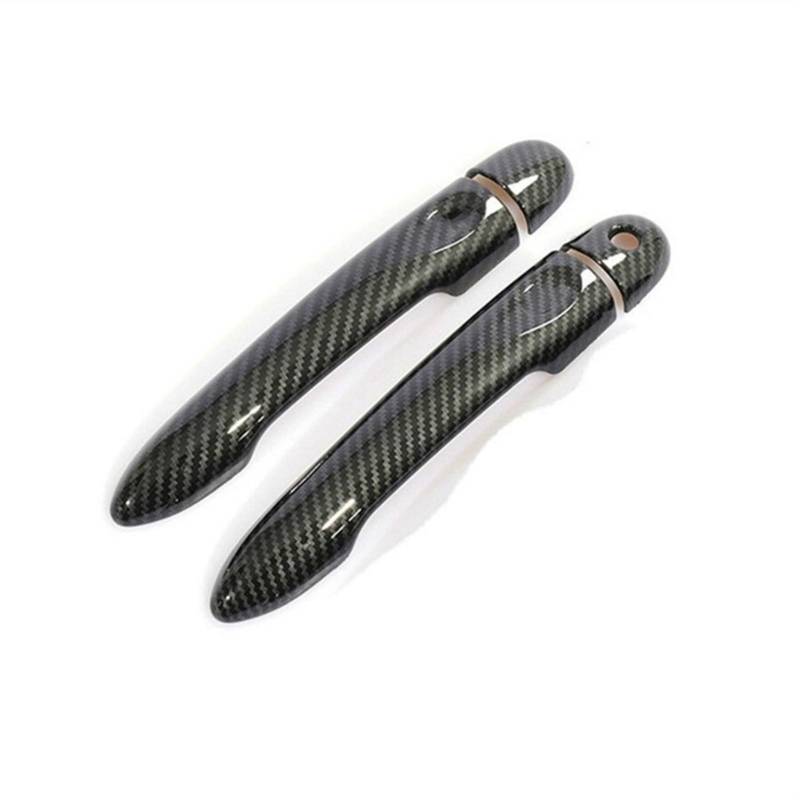 XEDLAMP for Renault, Clio IV Clio 4 Lutecia 2012 2013 2014 2015 2016 2017 2018 2019 Carbon Faser Auto Türgriff Abdeckung Zubehör Abdeckung für Außentürgriffe(2Dr 1 Key no Button) von XEDLAMP