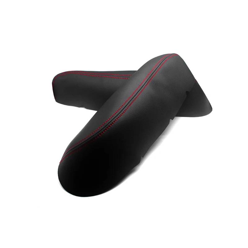 XEDLAMP for Ridgeline, 2009 2010 2011 2012 2013 2014 Auto Innen 2 stücke Vordere Tür Armlehne Panel Mikrofaser Leder Abdeckung Dekor Auto-Innentürverkleidung(Black with red line,4pcs) von XEDLAMP