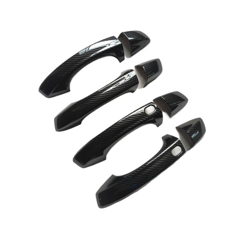 XEDLAMP for Seat, Leon, for Cupra, 5F MK3 Zubehör Türgriffabdeckung Verkleidung Griffe Abdeckungen Kunststoffimitat Kohlefaser Abdeckung für Außentürgriffe(S 2) von XEDLAMP