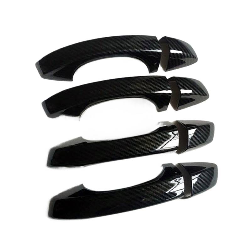 XEDLAMP for Seat, Leon, for Cupra, 5F MK3 Zubehör Türgriffabdeckung Verkleidung Griffe Abdeckungen Kunststoffimitat Kohlefaser Abdeckung für Außentürgriffe(S n) von XEDLAMP