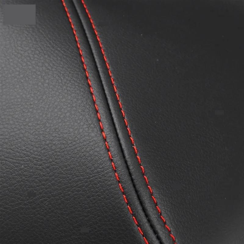 XEDLAMP for Toyota, for Prius 2004 2005 2006 2007 2008 2009 Auto Mikrofaser Leder Innentür Armlehne Panel Abdeckung Innenaufkleber Dekor Auto-Innentürverkleidung(Black-red line,4pcs) von XEDLAMP