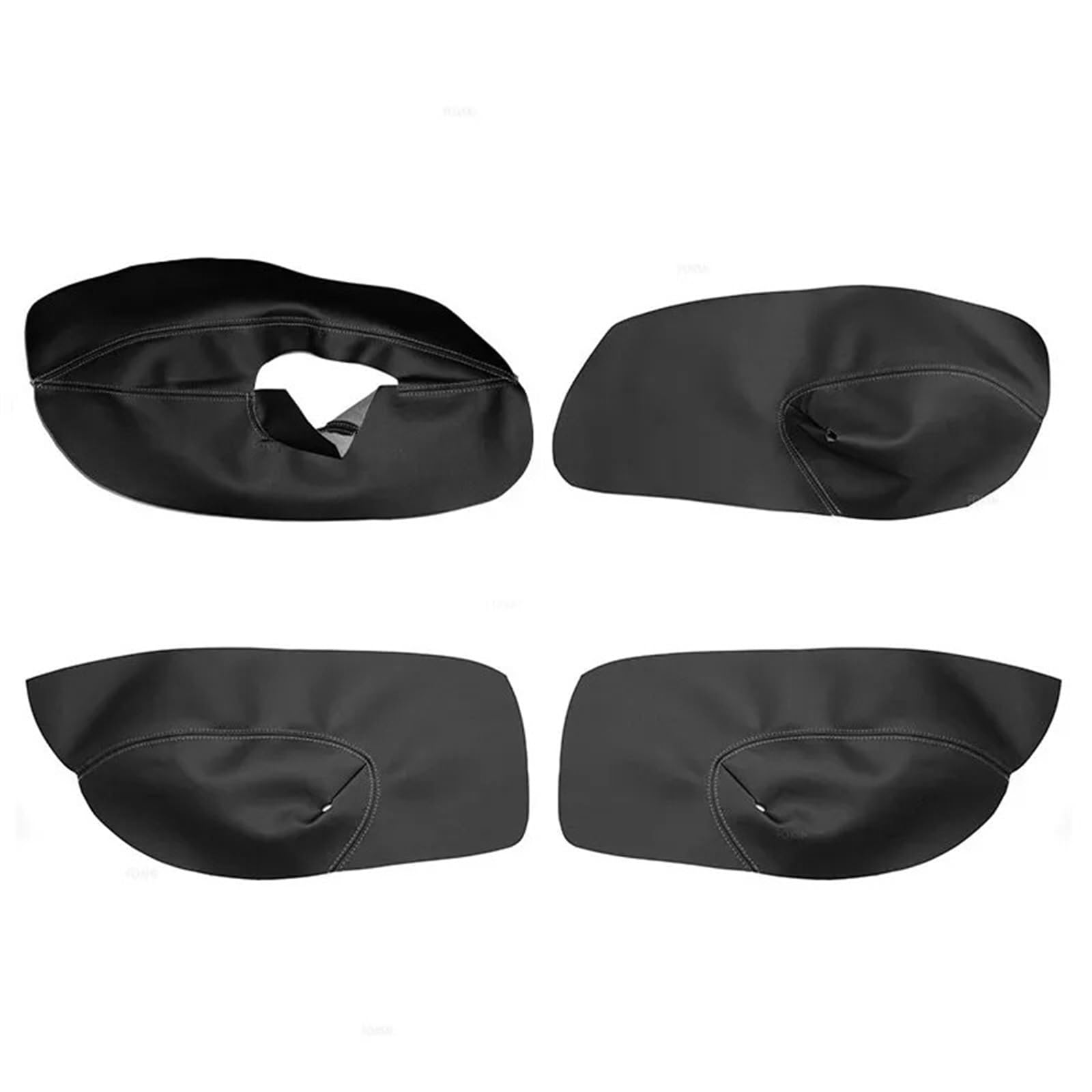 XEDLAMP for VW, for Golf, for MK4, for Bora, for Jetta, 1998 1999 2000 2001 2002 2003 2004 2005 Autotürverkleidung Armlehne Mikrofaser-Lederbezug Dekor Auto-Innentürverkleidung(Black-Gray line,RHD) von XEDLAMP