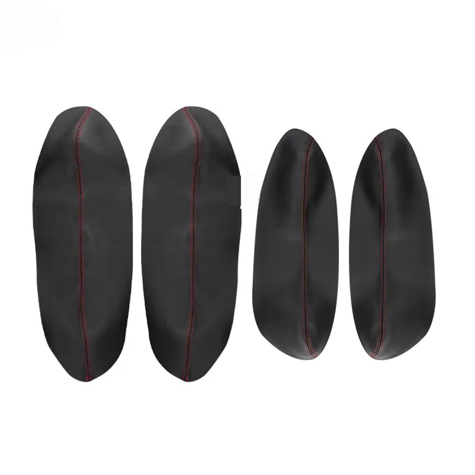 XEDLAMP for XRV, for Vezel, for H-RV 4-teiliges Autozubehör, Innentür-Armlehnenverkleidung, Mikrofaser-Leder-Dekor Auto-Innentürverkleidung(Black with red line) von XEDLAMP