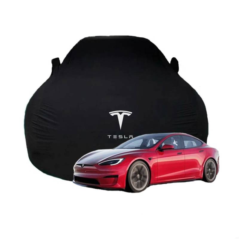 Autoplanen Autoabdeckung Outdoor für Tesla Model 3 Highland 2024 All Weather UV Atmungsaktiv Garagen Exterior Außenzubehör,Blackstyle von XENITE