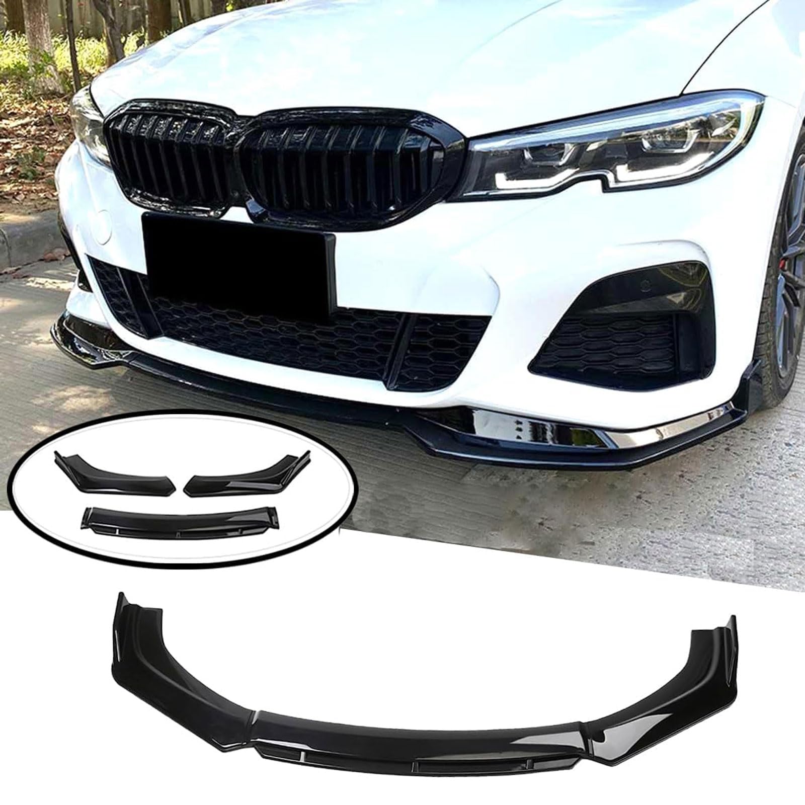 Frontspoiler Lippe Spoilerlippe Splitter Für BMW Serie 3 Series 3er F34 Gran Turismo GT 2013-2020, Stoßstange Lippe Front Spoiler Tuning Auto zubehör,Bright Black Frontspoiler Lippe Spoilerlippe Splitter Für BMW Serie 3 Series 3er F34 Gran Turismo GT 2013-2020, Stoßstange Lippe Front Spoiler Tuning Auto zubehör,Bright Black von XENITE