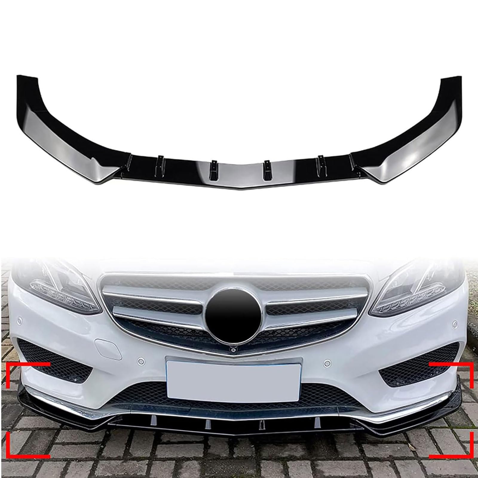Frontspoiler Lippe Spoilerlippe Splitter Für Mercedes Benz E Class W212 E200 E220 E250 E300 E350 Sport 2013 2014 2015, Stoßstange Lippe Front Spoiler Tuning Auto zubehör Frontspoiler Lippe Spoilerlippe Splitter Für Mercedes Benz E Class W212 E200 E220 E250 E300 E350 Sport 2013 2014 2015, Stoßstange Lippe Front Spoiler Tuning Auto zubehör von XENITE