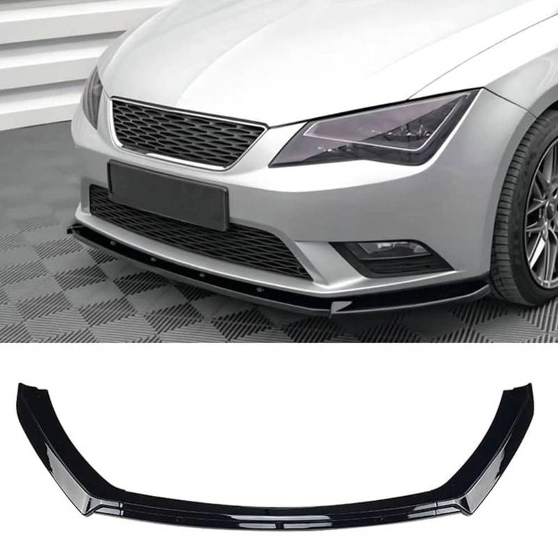 Frontspoiler Lippe Spoilerlippe Splitter Für Seat Leon 3 MK3 5F TDI TSI ST SC 2012 2013 2014 2015 2016, Stoßstange Lippe Front Spoiler Tuning Auto zubehör von XENITE