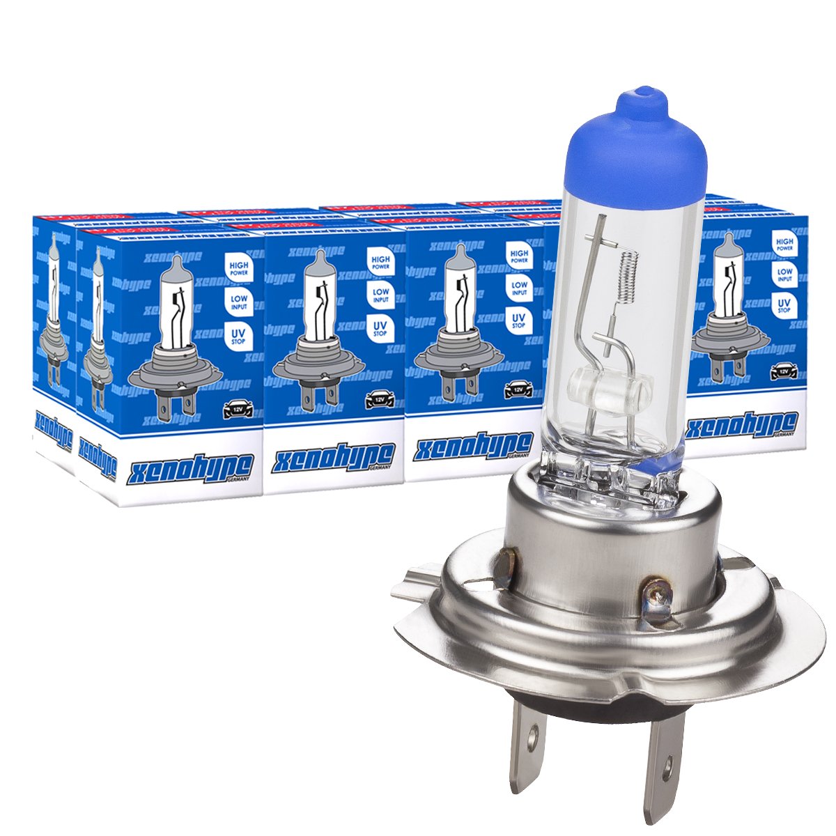 10x H7 12V 55W PX26d Premium Halogen Lampen Autolampe Xenohype Scheinwerfer Lampe Ersatzlampen Abblendlicht Fernlicht Nebellicht von XENOHYPE