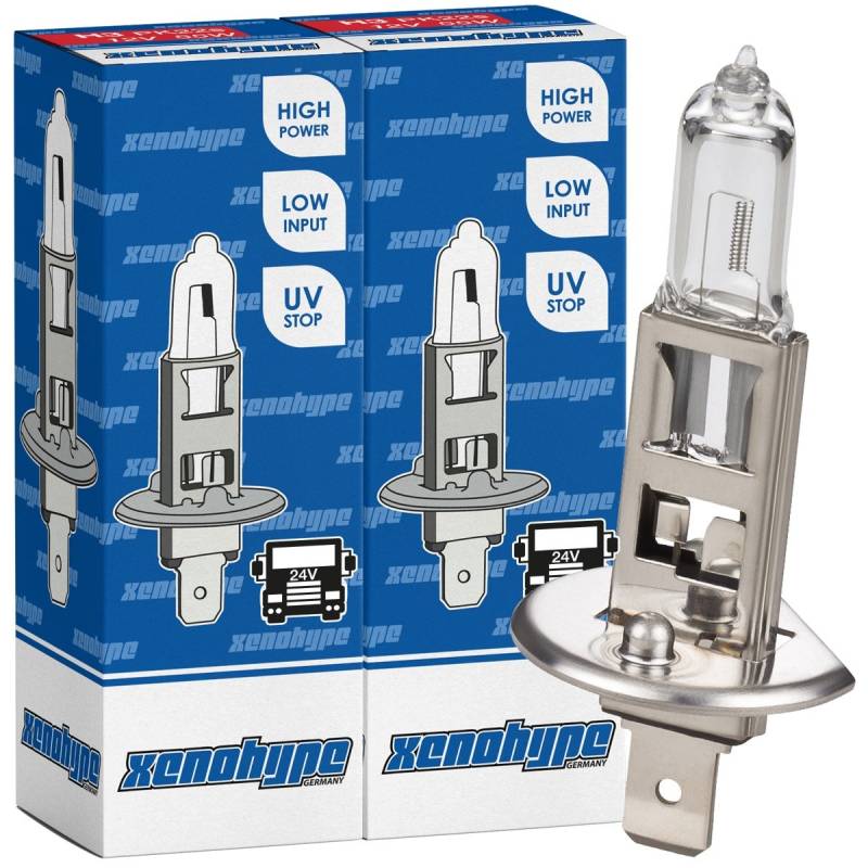 XENOHYPE 2x H1 Classic Halogen LKW Lampe 24V 70 Watt P14,5s von XENOHYPE