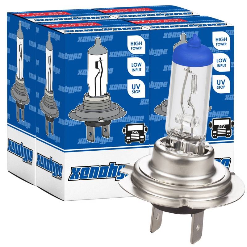 XENOHYPE 4x H7 Classic Halogen LKW Lampe 24V 70 Watt PX26d von XENOHYPE