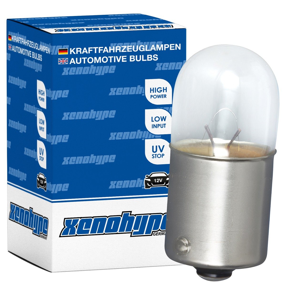 XENOHYPE 4x R10W Premium BA15s 12 V 10 Watt Kugellampe von XENOHYPE