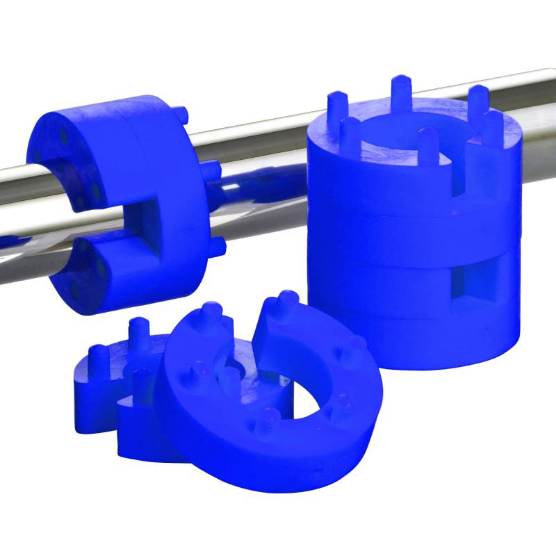 8x XENOHYPE PRO BLAU 19mm Federwegsbegrenzer mit 6-Fach Positionierung Federwegbegrenzer Ø Innen: 19mm / Außen: 45mm von XENOHYPE