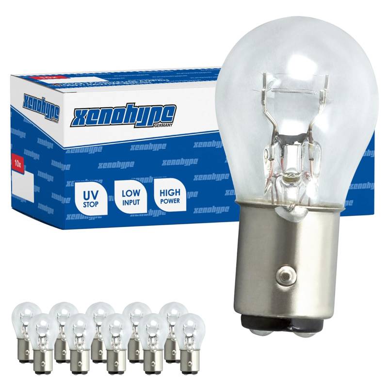 XENOHYPE 10x P21/5W Premium BAY15d 24 V 21/5 Watt LKW Kugellampe von XENOHYPE