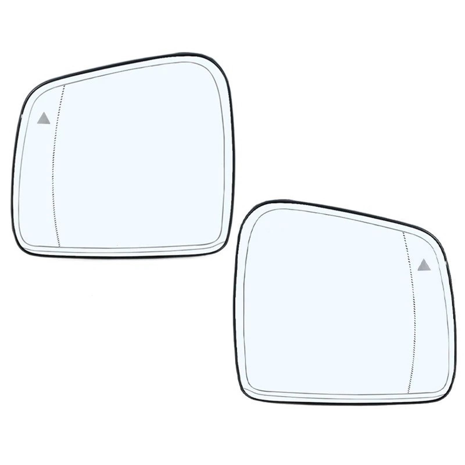 Außenspiegel Spiegelglas Für Jeep Für Grand Für Cherokee 2011-2021 Auto Rückspiegel Objektiv Zubehör Reflektierend Mit Blinden Flecken Seitenspiegelglas(Left and Right) von XEXJHQQ