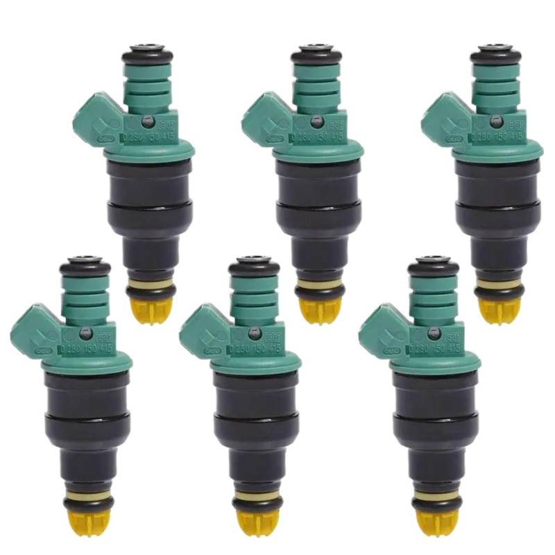 Für 325i 525i 323is 525iT Für M3 Flow Matched 2,5 L 3,0 L 6 Stücke Kraftstoff Injektoren 0280150415 FJ292 Kraftstoffeinspritzer Einspritzdüse Injektor von XEXJHQQ