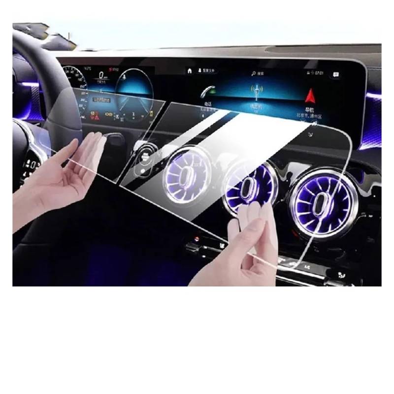 Für Benz Für CLA Für GLA Für H247 200 250 260 2019-2022Car GPS-Navigationsbildschirm Schutzfolie Aus Gehärtetem Glas Auto Navigation Tempered Glas Schutzfolie von XEXJHQQ