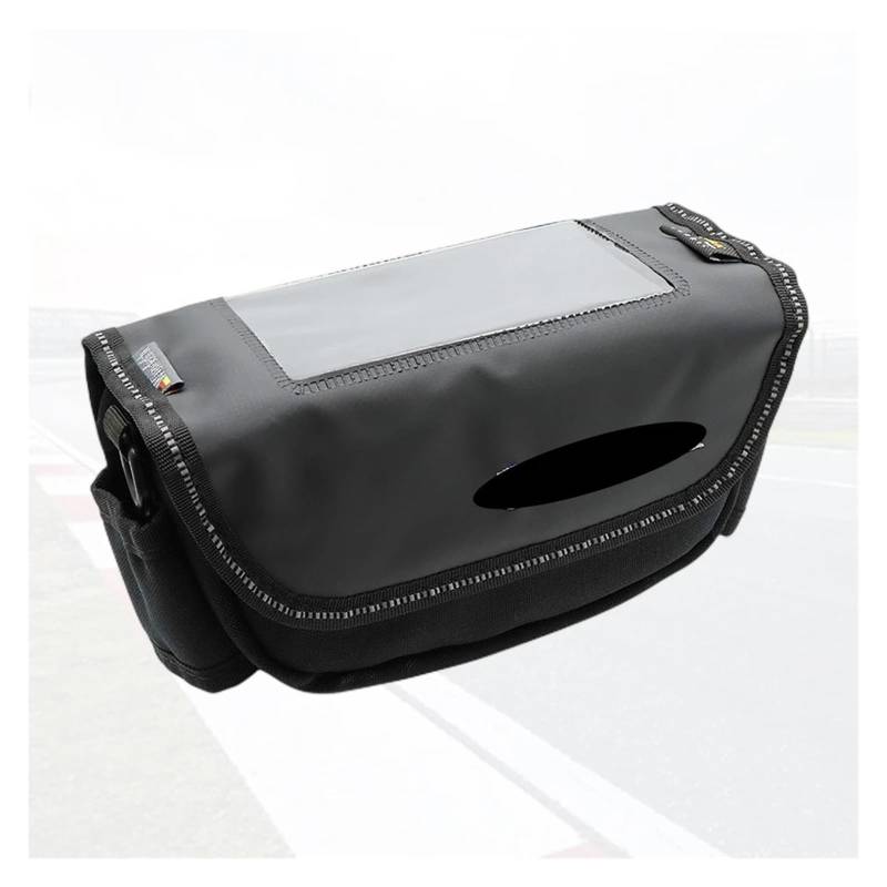 Motorrad Satteltaschen FÜR K1600 FÜR K1600B FÜR K1600GT Motorrad Tasche Lenker Tasche Schwarz Wasserdicht Handy-Navigation Motorrad Werkzeug von XEXJHQQ